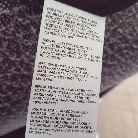 Koan Outerwear Jacquard Faux Fur Coat/Jacket SzXL - Picture 8 of 8